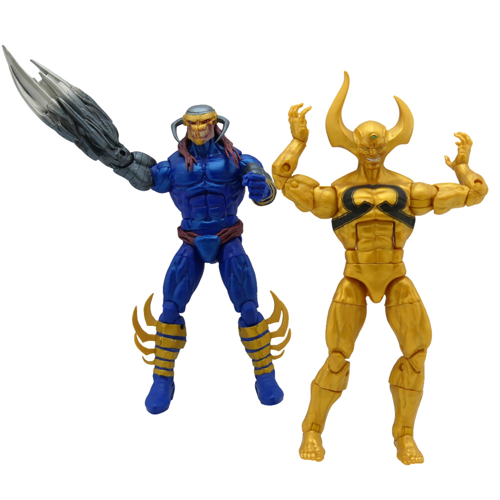 Lot of 2 Marvel Legends Guardians Of The Galaxy Death's Head II & Ex Nihilo